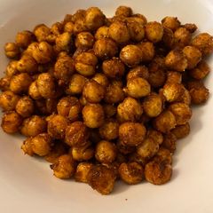 A picture of Chili lime air fried chickpeas.