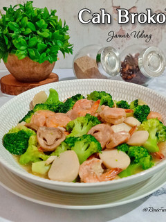 Foto resep Cah Brokoli Jamur Udang