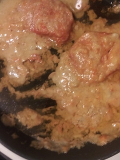 A picture of Smothered pork chops.