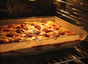 Epres-pudingos piskóta recept fotója