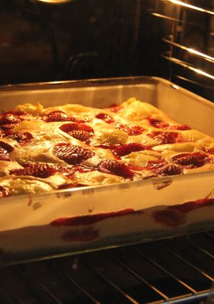 Epres-pudingos piskóta recept fotója