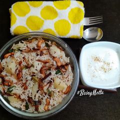 A picture of Potato Pulao.