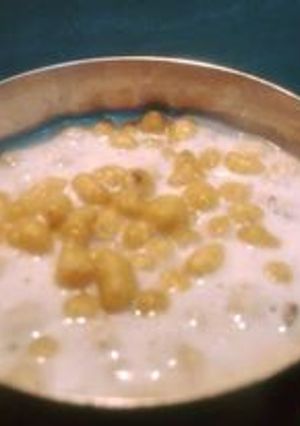 A picture of Boondi ka Raita.