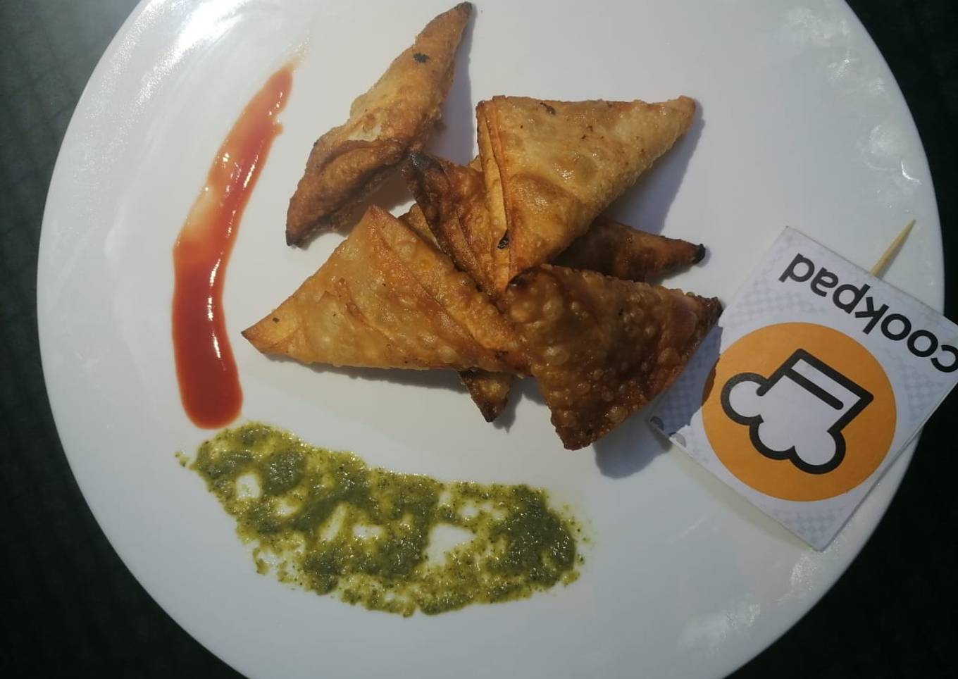Bbq samosa