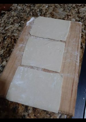 Una foto de Masa de pasta italiana con sémola de trigo