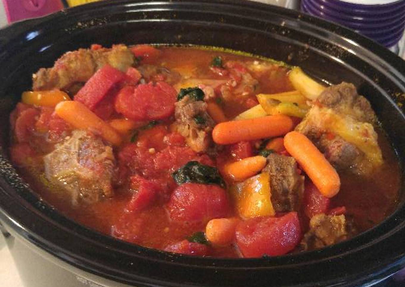 Southern Style Stewed Oxtails