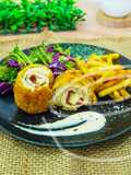Chicken Cordon Bleu with Creamy Cheese Sauce