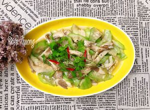 Hình của món Mướp Xào Nấm Dai.