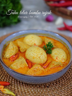 Foto resep Tahu telur bumbu rujak