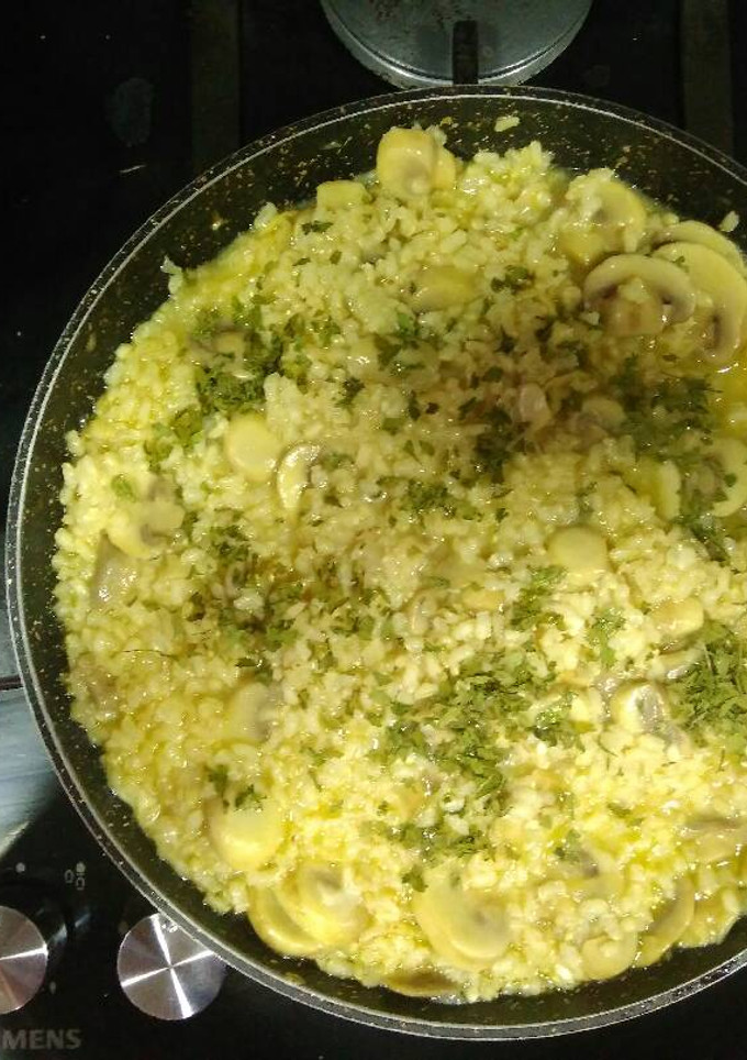 Una foto de Risotto champiñones