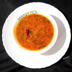 Green Amarnath With Masoor Dal A picture of Green Amarnath With Masoor Dal.