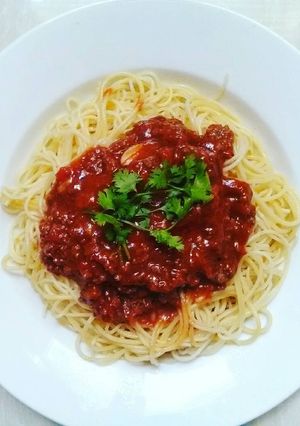 Hình của món Mỳ Ý sốt Bò.
