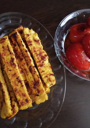عکسی از دستور کباب تابه ای مرغ + عکس مراحل