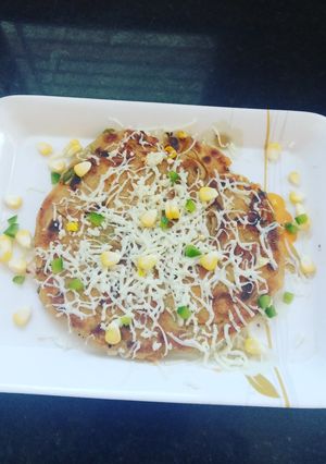 A picture of Capsicum Corn Cheese Paratha.