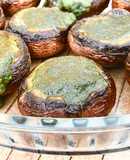 💚 Nấm Mỡ Nâu Nhồi Bơ & Ngò Tây Nướng