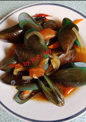 Foto resep Kerang ijo pedas saus tiram