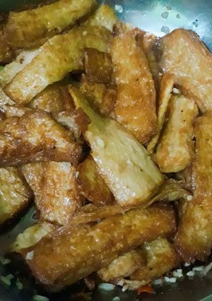 Hình của món Sườn non chay rim mặn ngọt.