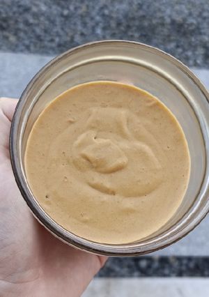 Una foto de Mousse tipo cheesecake de dulce de leche