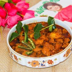 A picture of Kasaragod Style Beef Palli Curry.