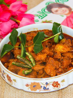 A picture of Kasaragod Style Beef Palli Curry.
