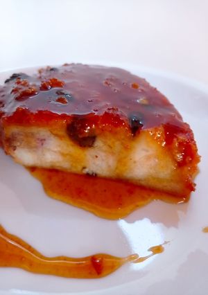 Una foto de Budín de pan con rosca de Pascua
