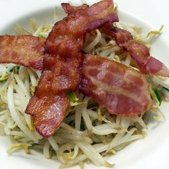 Bean Sprouts With Crispy Bacon A picture of Bean Sprouts With Crispy Bacon.