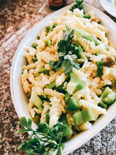 A picture of Healthy pasta salad for diet.