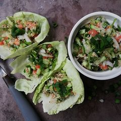A picture of Tabouli salad.
