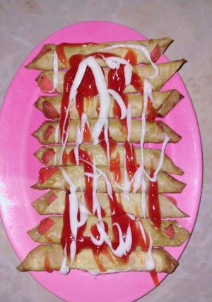 Foto resep Sosis gulung kulit pangsit