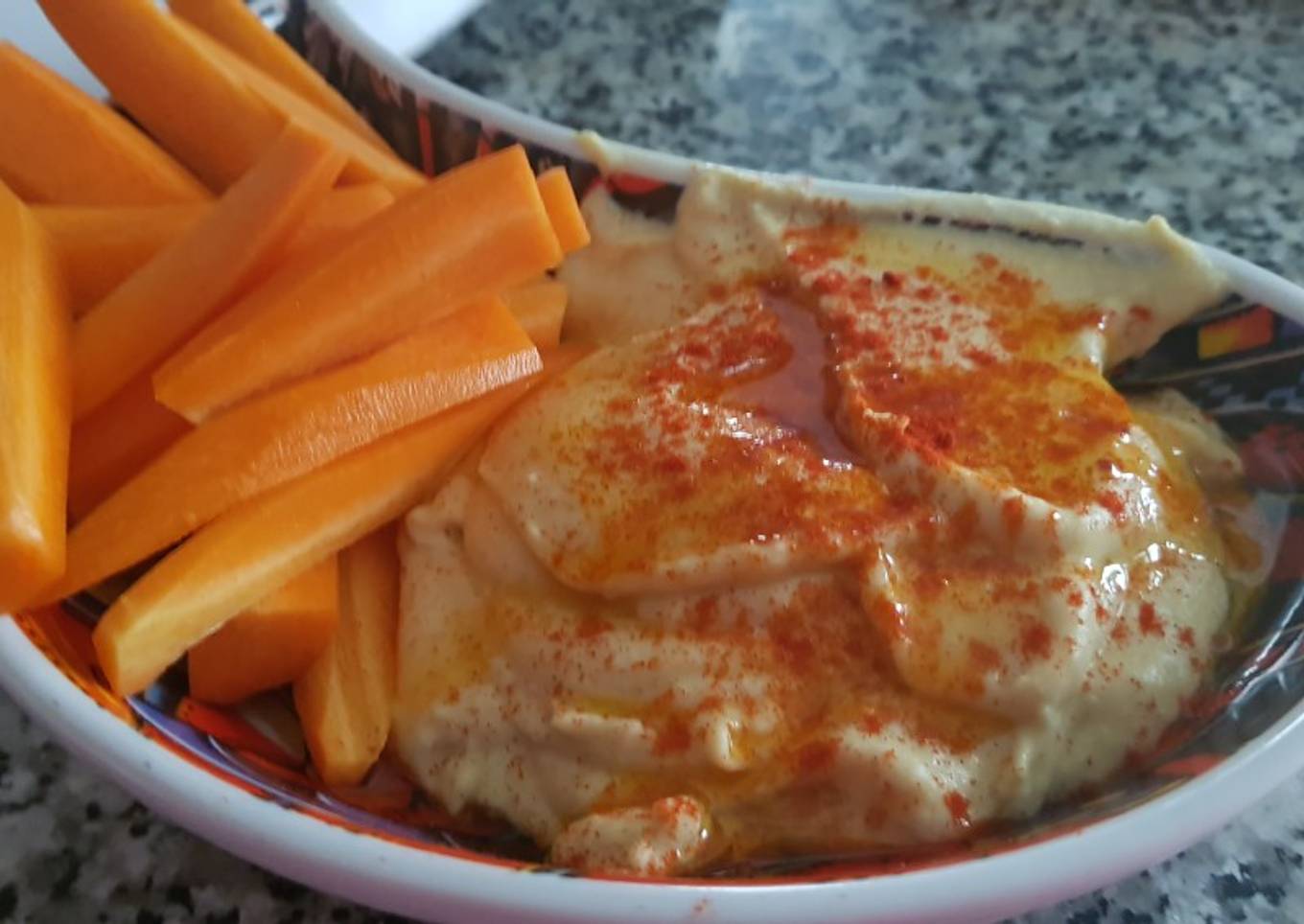 Hummus de garbanzo casero