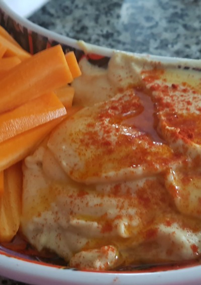 Una foto de Hummus de garbanzo casero