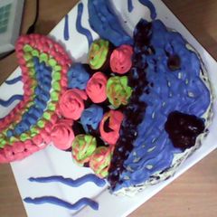 A picture of chocolate cake.