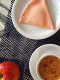 Café da manhã, crepioca de beterraba