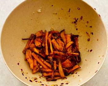 Fast Cooking Methods Garlic Spiced Yam Air Fries Yummy