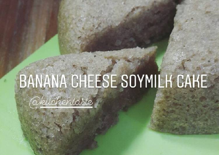 Langkah Mudah untuk Membuat Banana Cheese Soymilk Cake (First Try New Recipe) Kitchentaste yang Bisa Manjain Lidah