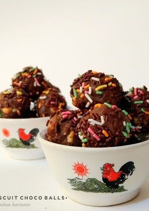 Foto resep Biscuit choco balls / bola-bola coklat biskuit