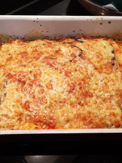 Una foto de Lasagna de berenjenas con soja texturizada