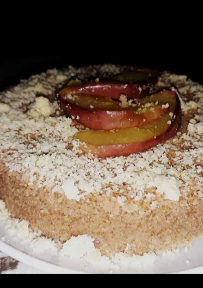 Una foto de Tarta de Manzana, con avena y nuez