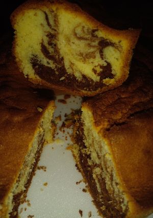 Una foto de Budín marmolado