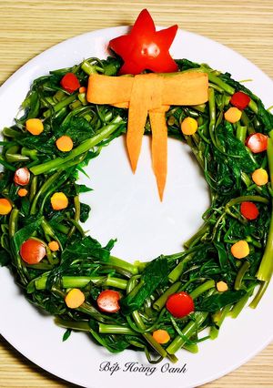 Hình của món Rau Muống Luộc(Vòng Giáng Sinh).