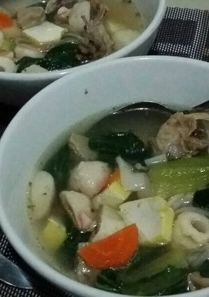 Foto resep Shabu-shabu kuah kaldu ayam ala rumah bu ami