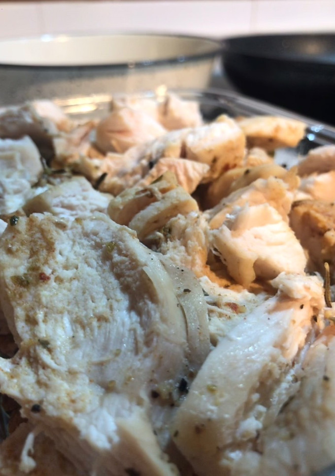 Una foto de Pechugas de pollo al horno en salmuera