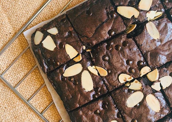 Fudgy Brownies with Shiny Crust