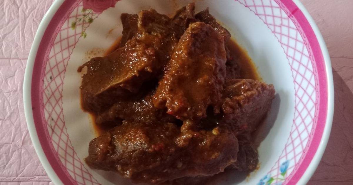 Resep Rendang sapi bumbu racik oleh Sari Oktavia - Cookpad