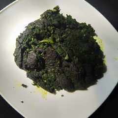 A picture of মিষ্টি কুমড়া পাতার বাটা শাক ভাজি.