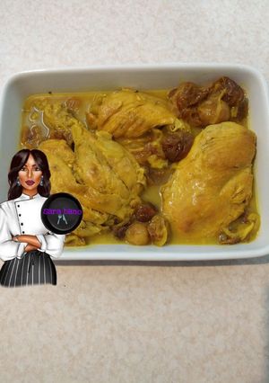 عکسی از دستور مرغ آلو