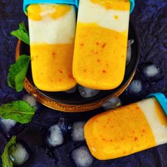 A picture of Mango popsicles.