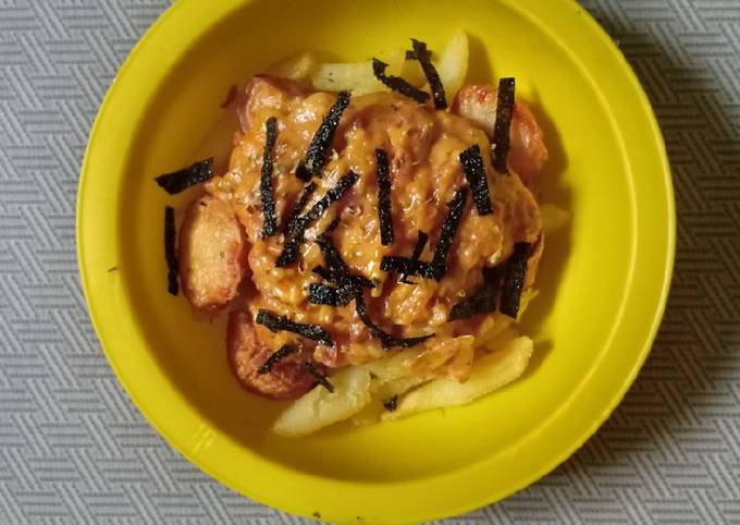 Resep  memasak Poutine (Kentang Goreng dg Saus Gravy ala Kanada)  istimewa