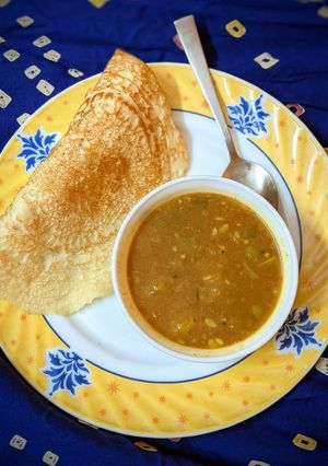 झटपट चावल का ड़ोसा(jhatpat chawal ka dosa recipe in hindi) रेसिपी मुख्य फोटो