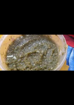 A picture of Mint coriander chutney.
